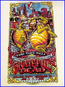 Android Jones Grateful Dead Chicago Poster 2015 Fare Thee 
