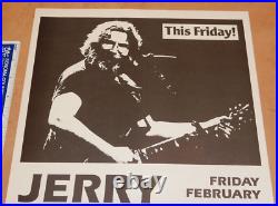 0riginal 1988 Jerry Garcia Santa Rosa, Ca Veterans Memorial Hall Concert Poster