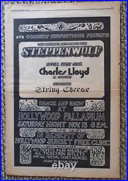 12 Original Concert Posters-la Free Press-all 11 X 17 Inches-kaleidoscope-whisky