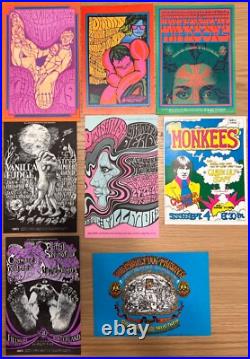 14 Bill Graham Postcard Handbill Lot Fillmore Avalon Grateful Dead Family Dog