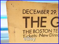 1960s Original Poster Promo The Grateful Dead December Boston Tea Party Mass