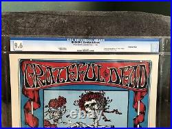 1966 FD-26 Grateful Dead Skeleton and Roses Concert Poster Graded CGC 9.6