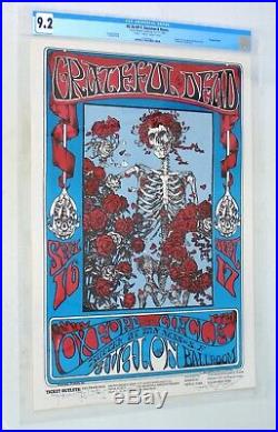 1966 Family Dog FD 26 Grateful Dead Poster Signed Mouse & Kelley, CGC 9.2 1st