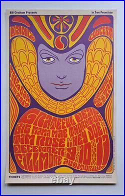 1966 Grateful Dead Big Mama Thorton Fillmore Poster Wes Wilson 1st Printing
