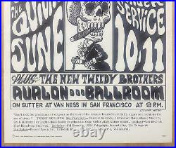 1966 Grateful Dead Family Dog Quick and Dead Poster Psychedelic FD-12 Wes Wilson