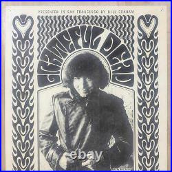 1966 Grateful Dead Yardbirds Bill Graham Poster Fillmore Psychedelic BG-32