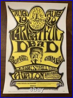 1966 Mouse Kelley Grateful Dead Family Dog Fillmore Era Poster Fd 22 Mint