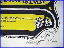 1966 Mouse Kelley Signed Grateful Dead Family Dog Fillmore Era Poster Fd 22
