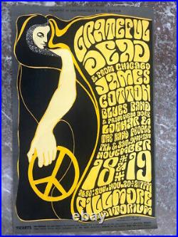 1966 ORIGINAL Poster GRATEFUL DEAD Wes Wilson FILLMORE San Francisco BG 38 OP