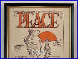 1966 Peace Pooh 1st Version Original Handbill for Grateful Dead & Bola Sete