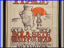 1966 Peace Pooh 1st Version Original Handbill for Grateful Dead & Bola Sete