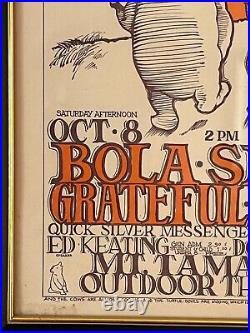 1966 Peace Pooh 1st Version Original Handbill for Grateful Dead & Bola Sete