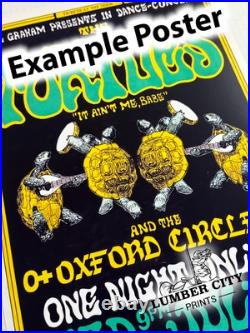 1966 The Grateful Dead Country Joe Fish Danse Macabre Psychedelic Poster Art Pri