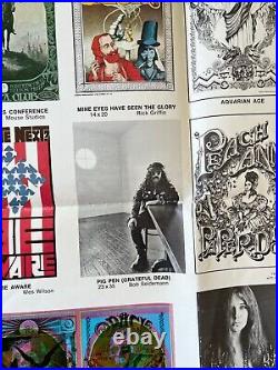 1967 BERKELEY BONAPARTE POSTERS images GRATEFUL DEAD, PSYCHEDELIC Moscoso, Mouse