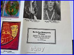 1967 BERKELEY BONAPARTE POSTERS images GRATEFUL DEAD, PSYCHEDELIC Moscoso, Mouse