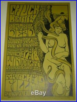 1967, Chuck Berry, Grateful Dead, Poster, Bill Graham 55, Fillmore, Original