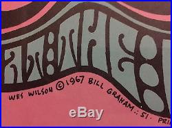 1967 Fillmore Concert Poster Wes Wilson Bill Graham Grateful Dead L@@k