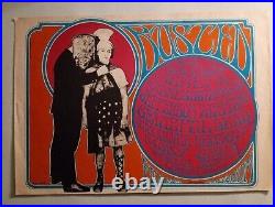 1967 Grateful Dead'Busted' Poster SF Mime Troupe Benefit Mouse 2nd Issue color