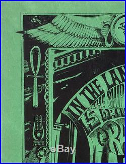 1967 Grateful Dead Debut Album Handbill Flyer by Rick Griffin Fillmore Era