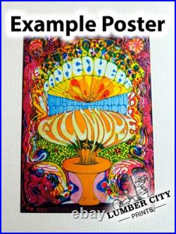 1967 Grateful Dead The Doors J Cushing Psychedelic Concert Poster Art Print