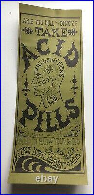 1967 Lysergic Acid Pills Psychedelic LSD Sandoz Owsley Grateful Dead Ken Kesey