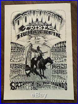 1967 Pow-Wow Gathering of the Tribes Poster Grateful Dead Rick Griffin