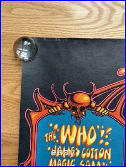 1968 BG-133 The Who Grateful Dead CCR Original Concert Fillmore West Poster