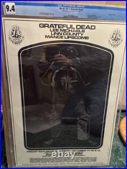 1968 FD-141 Grateful Dead Avalon Ballroom Poster First print CGC graded 9.4