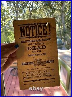 1968 Grateful Dead at Crystal Ball Room Portland Oregon Handbill Poster PNW Tour