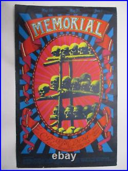 1968 Original Grateful Dead Memorial Day Concert Handbill Carousel Ballroom Vg