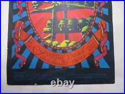 1968 Original Grateful Dead Memorial Day Concert Handbill Carousel Ballroom Vg