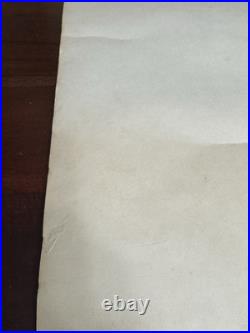 1969 ORIGINAL WOODSTOCK 18x24.5 POSTER BETHEL NEW YORK, GRATEFUL DEAD, SANTANA