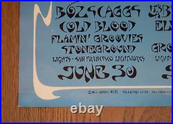 1971 Grateful Dead, Bill Graham Fillmore West Closing Week Poster Bg287, Singer