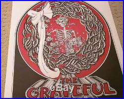1973 Randy Tuten Grateful Dead Rhode Island Concert Poster Signed Mint New