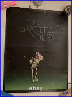 1977 The Grateful Dead ORIGINAL Movie Poster UNCLE SAM Gutierrez Round Reels P34