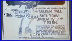 1977-original Concert Poster-grateful Dead @ Golden Hall-san Diego, Ca-gutierrez