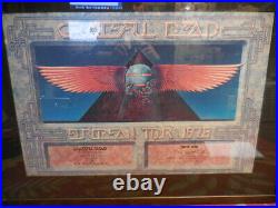 1978 Grateful Dead European Tour Egypt Poster Rare Framed