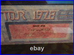1978 Grateful Dead European Tour Egypt Poster Rare Framed