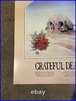 1981 Grateful Dead Litho 24x 27 Print Stanley Mouse Tea Lautrec Europe Tour
