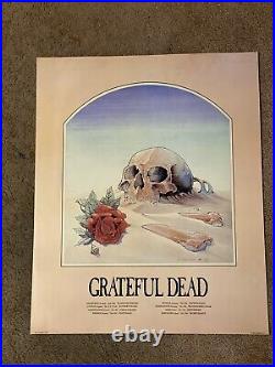 1981 Grateful Dead Litho 24x 27 Print Stanley Mouse Tea Lautrec Europe Tour