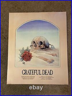 1981 Grateful Dead Litho 24x 27 Print Stanley Mouse Tea Lautrec Europe Tour