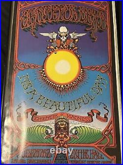1982 Grateful Dead Rick Griffin Aoxomoxoa Hawaii Poster Nicely Framed