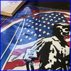 1985 RARE POSTER Grateful Dead Original Watercolor Laminated Poster MINT