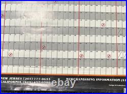 1987 Original Grateful Dead Calendar Poster with 1988 Tour Dates, RARE