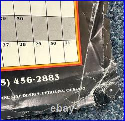 1987 Original Grateful Dead Calendar Poster with 1988 Tour Dates, RARE