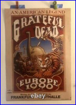 1990 Grateful Dead Europe Poster/ Frankfort Festhalle Nice