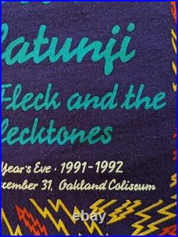 1991 Grateful Dead Olatunji Fleck&Flecktones New yrs eve Oklnd Coliseum Sz XL