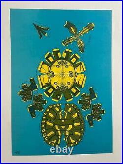 1st Printing 1967 Berkeley Bonaparte Turtles Cut and Assemble Poster AOR FD BG