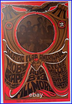 1st Printing BG77 Moby Grape Concert Poster AOR FD