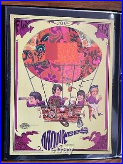 1st Printing. Sparta Graphics 8G. The Monkees Concert Poster AOR BG FD